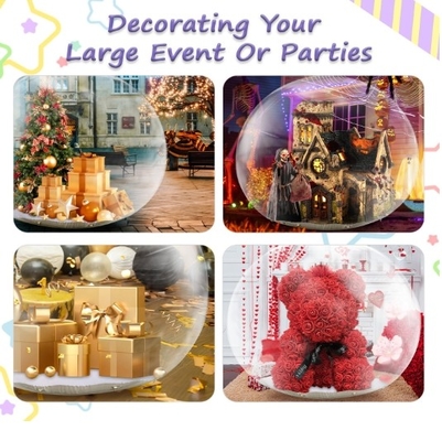 10FT inflables de nieve de 0,5 mm PVC decoraciones navideñas gigante transparente inflables de burbujas tienda de iglú