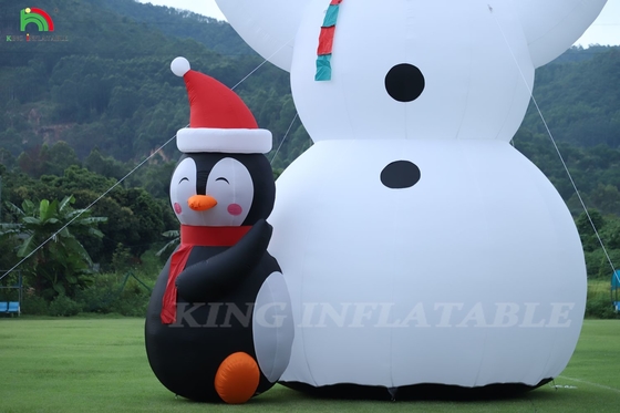 26/33FT Muñeco de nieve de Navidad Inflable Gigante Muñeco de nieve inflable con soplador para Navidad Fiestas Fiestas al aire libre Decoración de jardín