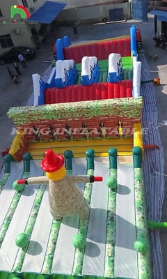 Commercial Bounce House Juego para adultos Curso de obstáculos Niños Actividades deportivas Curso de obstáculos inflables Inflables para adultos