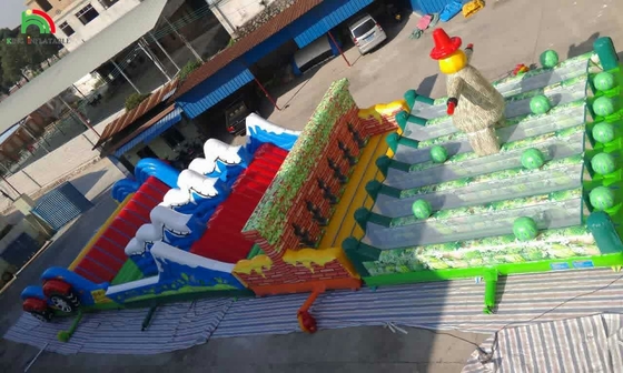 Commercial Bounce House Juego para adultos Curso de obstáculos Niños Actividades deportivas Curso de obstáculos inflables Inflables para adultos