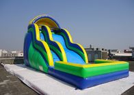 Diapositiva de salto gigante inflable comercial de la onda de la torsión del tobogán acuático con la piscina 18 * los 8m