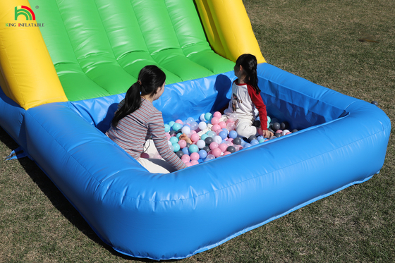 Curso de obstáculos combo de salpicador inflable Casa del castillo de salto con toboganes Escalada de obstáculos de la cisterna