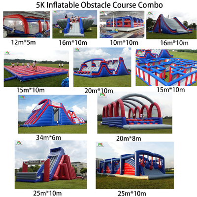 Gran obstáculo inflable Niveles irregulares de la plataforma