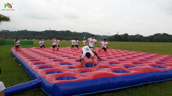 Desafío competitivo Curso de obstáculos de rebote inflable Colchón de PVC Correr Equipo de curso inflable para el evento