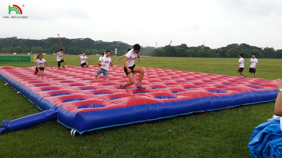 Desafío competitivo Curso de obstáculos de rebote inflable Colchón de PVC Correr Equipo de curso inflable para el evento