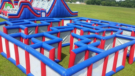 Curso de obstáculos inflable personalizado Juegos de laberinto inflable Laberinto inflable
