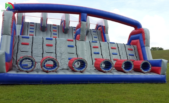 Muro de escalada inflable personalizado Castillo de salto tobogán Obstáculo de diversión Productos deportivos Curso de obstáculos de tierra inflable