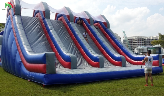 Muro de escalada inflable personalizado Castillo de salto tobogán Obstáculo de diversión Productos deportivos Curso de obstáculos de tierra inflable