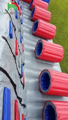 Muro de escalada inflable personalizado Castillo de salto tobogán Obstáculo de diversión Productos deportivos Curso de obstáculos de tierra inflable