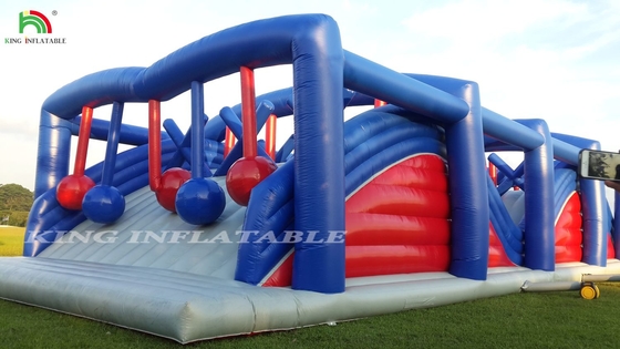 Curso de obstáculos inflables de 5k Cursos de desafío de 5k Combos Equipo de juegos para adultos y niños