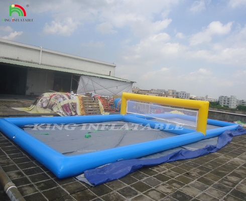 Adultos Niños Volleyball Inflable Arreglado Juegos Deportivos Inflables Volleyball Inflable Piscina Con Red