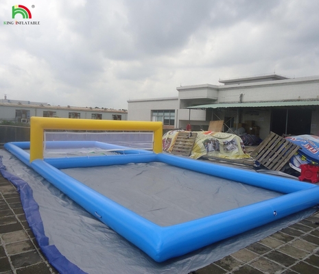 Adultos Niños Volleyball Inflable Arreglado Juegos Deportivos Inflables Volleyball Inflable Piscina Con Red