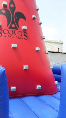 Popular Exteriores móviles Entretenimiento aire Juegos desafiantes Inflable Torre de escalada Roca de escalada Pared para niños Interior