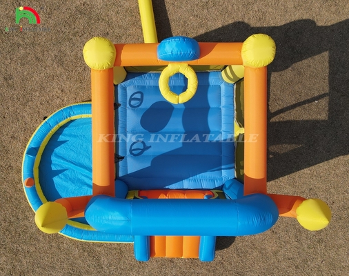 Niños Inflable Casa de Salto Combo Fiesta Pequeño Inflable Salto castillo de salto con piscina de tobogán Cesta de dardos Trampolín
