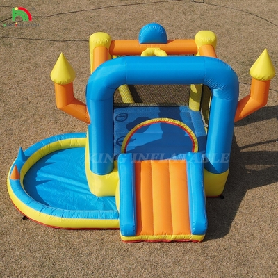 Niños Inflable Casa de Salto Combo Fiesta Pequeño Inflable Salto castillo de salto con piscina de tobogán Cesta de dardos Trampolín
