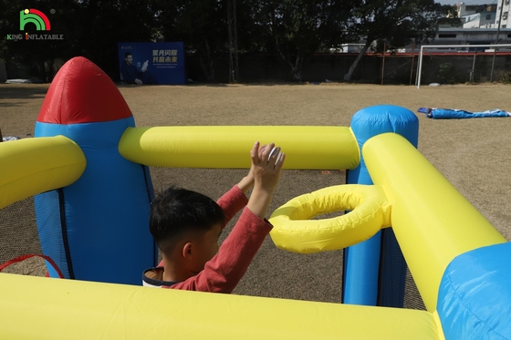 Fiesta al aire libre Inflable Bounce House Niño Bounce House Combinado con Slide Basket Trampolín