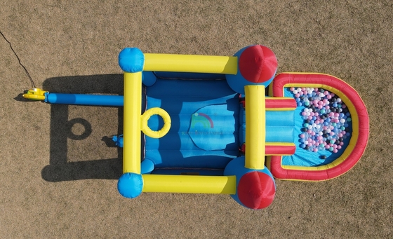 Fiesta al aire libre Inflable Bounce House Niño Bounce House Combinado con Slide Basket Trampolín