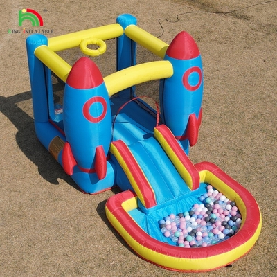 Fiesta al aire libre Inflable Bounce House Niño Bounce House Combinado con Slide Basket Trampolín