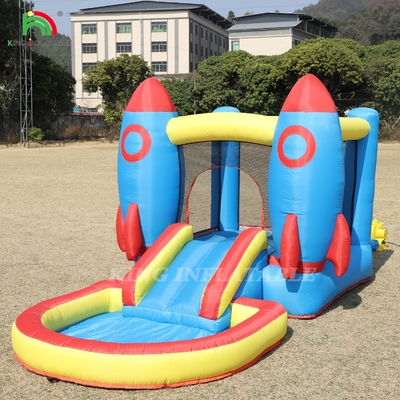 Fiesta al aire libre Inflable Bounce House Niño Bounce House Combinado con Slide Basket Trampolín