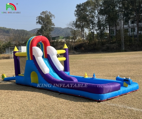 Casa de salto inflable combo con tobogán escalada de paredes obstáculos trampolín bola piscina