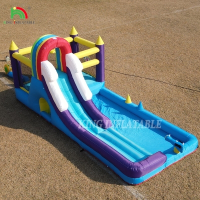 Casa de salto inflable combo con tobogán escalada de paredes obstáculos trampolín bola piscina