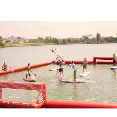 Corte de Fútbol Inflable Interactivo Al aire libre Inflable de agua gigante Campo de juego de fútbol Inflable Campo de juego de arena