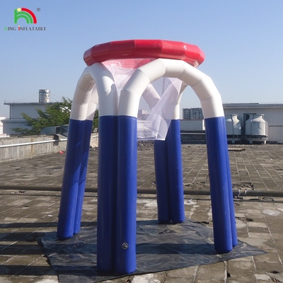 Gol de baloncesto inflable Hoop de baloncesto inflable Deportes acuáticos Hoop de baloncesto acuático inflable