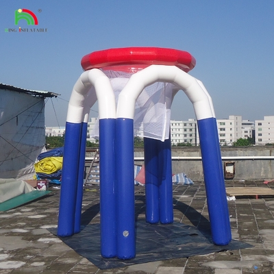 Gol de baloncesto inflable Hoop de baloncesto inflable Deportes acuáticos Hoop de baloncesto acuático inflable