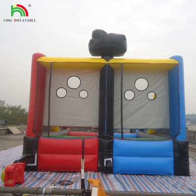 Juegos Inflables al aire libre Juegos de diversión Deportes Quarterback Blitz Juego de lanzamiento de fútbol inflable