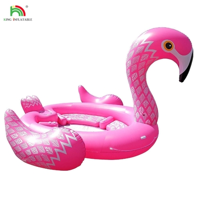 6 personas Inflables Pavo de agua montaña mar lago piscina flotante agua juguete gigante unicornio flamenco cama flotante inflable para la fiesta de agua