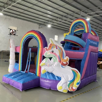 Curso de obstáculos combo de salpicador inflable Casa del castillo de salto con toboganes Escalada de obstáculos de la cisterna