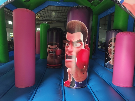 Arena de lucha inflable Adultos Niños Parque de trampolines Gladiador inflable Juego de batalla de lucha castillo de rebote