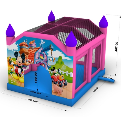 Casa de salteadores inflables Mickey Mouse Salto inflables Castillo de salto Casa de salto para niños adultos fiesta