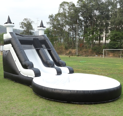 tobogán de agua inflables tobogán de agua blanco y negro tobogán infantil con piscina de agua más grande