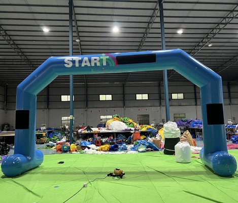 Arco inflable personalizado Publicidad Inicio Arco de entrada inflable al aire libre Arco de la línea de carrera de maratón Arco