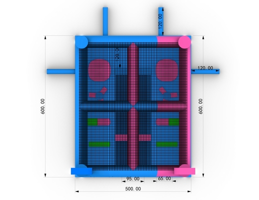 Casa de salto inflable comercial Castillo combinado con trampolín de obstáculos