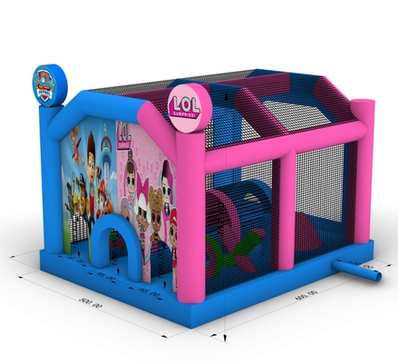 Casa de salto inflable comercial Castillo combinado con trampolín de obstáculos