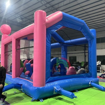 Casa de salto inflable comercial Castillo combinado con trampolín de obstáculos