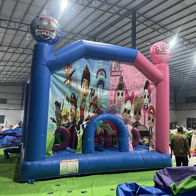 Casa de salto inflable comercial Castillo combinado con trampolín de obstáculos