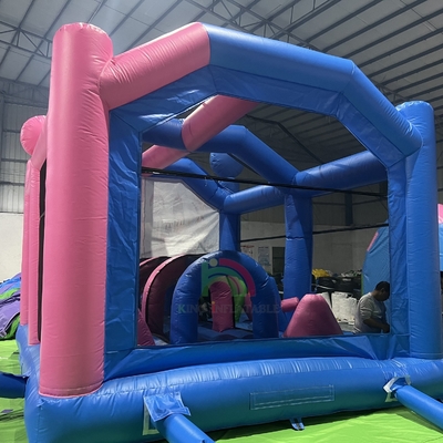 Casa de salto inflable comercial Castillo combinado con trampolín de obstáculos