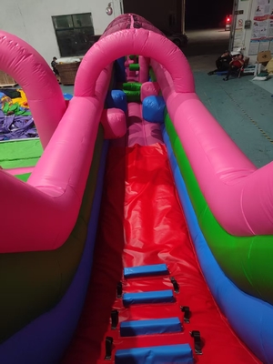 Grado comercial PVC Spider-Man tobogán de agua inflable Casa de rebote comboSlide de curso de obstáculos tobogán de agua inflable