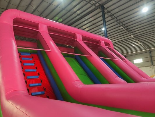 Grado comercial PVC Spider-Man tobogán de agua inflable Casa de rebote Combinado de obstáculos de curso tobogán de agua inflable