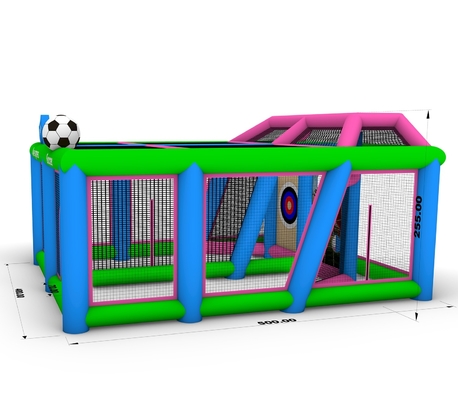 Juego de deportes inflables Lanzamiento de objetivos Dartboard Juego de objetivos inflables Bubble Eventos de fútbol Corte de objetivos