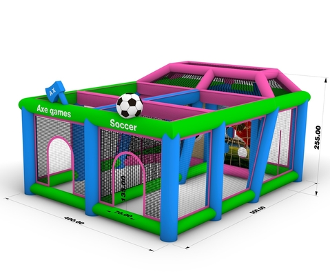 Juego de deportes inflables Lanzamiento de objetivos Dartboard Juego de objetivos inflables Bubble Eventos de fútbol Corte de objetivos