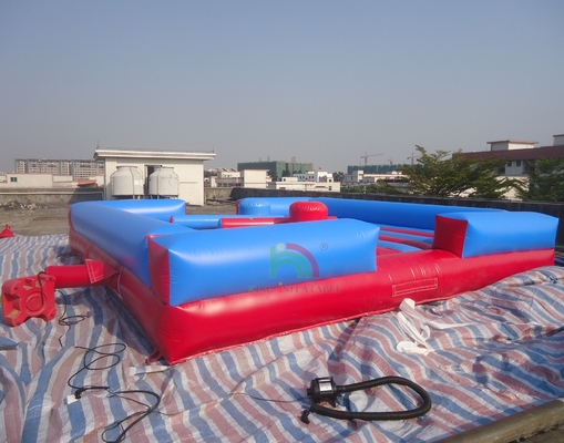 Arena de lucha inflada de PVC de alta calidad Corte de lucha de gladiadores para niños con palos Incluye parques de trampolín con soplador
