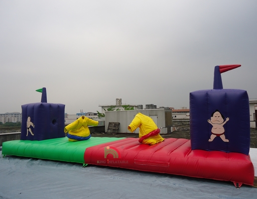 Juego hinchable de alta calidad Carnaval Casa de salto Sumo Trajes Bungee Run para adultos Niños