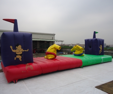 Juego hinchable de alta calidad Carnaval Casa de salto Sumo Trajes Bungee Run para adultos Niños