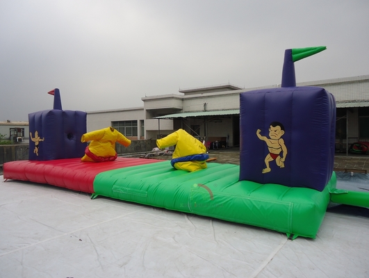Juego hinchable de alta calidad Carnaval Casa de salto Sumo Trajes Bungee Run para adultos Niños