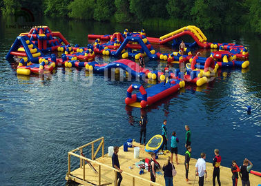 Trampolín gigante que flota los parques inflables del agua para la serigrafía de alquiler