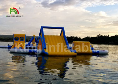 Calor - azul gigante de soldadura parques inflables del agua de 30 * de los 25m para los adultos y los niños